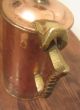 Antique Ornate Handmade Thick Copper And Brass Tea Kettle Pot Pitcher Heavy Metalware photo 4