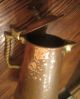 Antique Ornate Handmade Thick Copper And Brass Tea Kettle Pot Pitcher Heavy Metalware photo 5