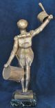 Antique French Bronze Gilt Military Statue Of A Drummer In Napoleon ' S Army Metalware photo 1