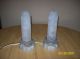 Art Deco Vintage Bullet Lamps Set Of Frosted 1930,  S Lamps photo 1