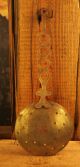 Large Antique Brass Strainer With Ornate Handle Metalware photo 1