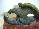 Antique Bronze Of An Eagle Fighting A Snake Metalware photo 5