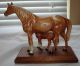 Antique Hubley Cast Iron Sorrel Horse & Colt On Stand Metalware photo 1