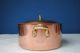 French Copper / Brass Casserole Pan With Lid Metalware photo 1