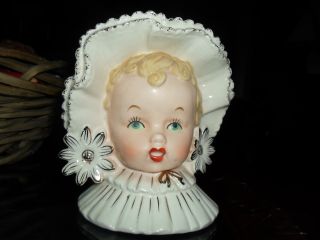 Antique Colectable Napco 1956 Porcelain Bisque Figurine Bust C 40 photo