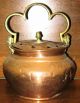 Antique Hand Made & Hand Hammered Copper & Brass Humidifier Pot W/lid French Metalware photo 1