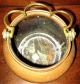 Antique Hand Made & Hand Hammered Copper & Brass Humidifier Pot W/lid French Metalware photo 6