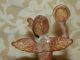 Antique/vintage Pair Bronze Angel Cherubs Playing Musical Instruments Home Decor Metalware photo 11