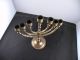 Antique Brass Metal Rotating Candle Holder,  Candelabra,  Unique And Unusual Metalware photo 2