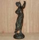 Antique Elegant Metal Classical Tiara Female Girl Harvest Woman Statue Sculpture Metalware photo 2