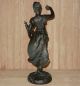Antique Elegant Metal Classical Tiara Female Girl Harvest Woman Statue Sculpture Metalware photo 4