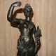 Antique Elegant Metal Classical Tiara Female Girl Harvest Woman Statue Sculpture Metalware photo 5
