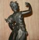 Antique Elegant Metal Classical Tiara Female Girl Harvest Woman Statue Sculpture Metalware photo 6