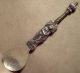 Vintage Hand Crafted Hammered Pewter Serving Spoon - Herrens Välsignelse Sweden Metalware photo 1