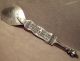 Vintage Hand Crafted Hammered Pewter Serving Spoon - Herrens Välsignelse Sweden Metalware photo 4