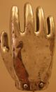 One Industrial French Machine Age Metal Hand/glove Mold C.  1900 - 40 Metalware photo 1