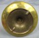 18th Century English? Brass Candlestick With Drip Tray Metalware photo 7