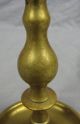 18th Century English? Brass Candlestick With Drip Tray Metalware photo 8