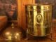 Circa Late 1800 ' S French Brass Ash Bucket Metalware photo 1