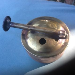 Copper & Brass Antique Unique Medicine Inhaler? Blower Steam Very Old photo