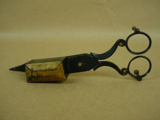 19th Century Candle Snuffer / Wick Trimmer Scissor - photo