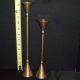 Set Of 2 Tall Brass Candlesticks 13 1/2 