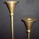 Set Of 2 Tall Brass Candlesticks 13 1/2 