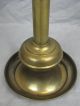 Pair Of Tall Antique Brass & Wrought Iron Candle Sticks Metalware photo 4