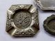 Antique Set Of 4 Alpaca Silver Plated Ashtrays From Transylvania - Appraisal Metalware photo 4