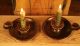 Pair Of Antique Copper Chamber Stick Candle Holders By Js&s Metalware photo 2