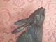 Vintage Rabbit,  Hare Bronze Figurine With Detail Metalware photo 5