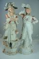 Pair Antique Porcelain Victorian French Lady Man Figurine Napoleon & Josephine? Figurines photo 10