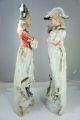 Pair Antique Porcelain Victorian French Lady Man Figurine Napoleon & Josephine? Figurines photo 2