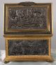 Early English Antique Patinated & Gilt Bronze Jewel Box Case Chest,  Mappin Webb Metalware photo 2