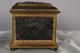 Early English Antique Patinated & Gilt Bronze Jewel Box Case Chest,  Mappin Webb Metalware photo 7