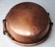 Antique French Copper / Wrought Iron Jam Basin Pot Heavy Metalware photo 2