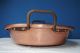 Antique French Copper / Wrought Iron Jam Basin Pot Heavy Metalware photo 4