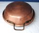 Antique French Copper / Wrought Iron Jam Basin Pot Heavy Metalware photo 6