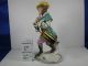 Antique Volkstadt Porcelain Monkey Musician Figurine 5 - 7/8 