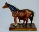 1940s Cast Iron Decorative Figurine Horses Mare Foal Metalware photo 2
