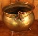 Antique Brass Pot Copper Handle Metalware photo 1