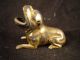 Bronze Bull Dog Cigar Ashtray Vtg Art Paperweight Sculpture Statue Jennings Bros Metalware photo 3