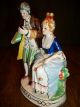 Antique Porcelain Victorian Couple Figurine Figurines photo 8