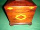 Victorian Wood Inlaid Tea Caddy Boxes photo 4