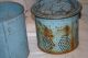 Vintage Painted Blue Minnow Full Floating Bucket Or Pail Shabby Decor Vessel Metalware photo 6