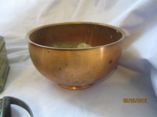 Antique A F K Fountain Wks Copper Hanging Flower Pot Plant Holder Milwaukee photo