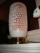 White Asian Vintage Porcelain Lamp Rare Pair Hollywood Regency Blanc De Chine Lamps photo 8