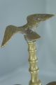 Antique Americana Brass Candlestick/holder Eagle Decor 2 Arm A Pair Metalware photo 5
