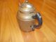 Vintage Copper Coffee Pot W/ Wooden Handle Metalware photo 1