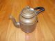 Vintage Copper Coffee Pot W/ Wooden Handle Metalware photo 3